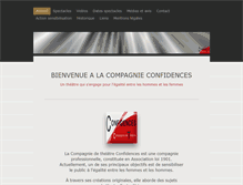 Tablet Screenshot of confidencestheatre.com